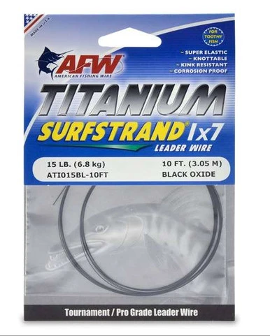 American Fishing Wire Titanium Surfstrand Leader Wires 1 American Fishing Wire Titanium Surfstrand Leader Wires