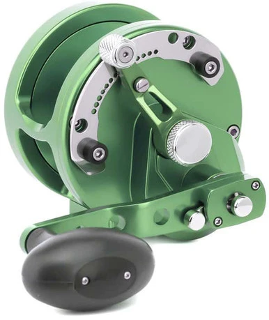 Avet HXJ 5/2 Two-Speed Lever Drag Casting Reel Green 1 Avet HXJ 5/2 Two-Speed Lever Drag Casting Reel Green