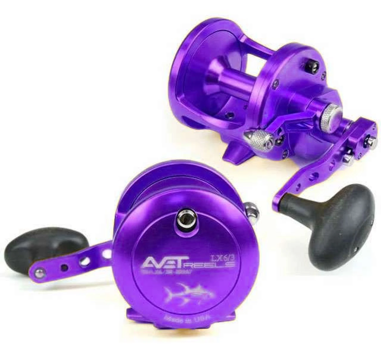 Avet LX 6.3 MC Raptor 2-Speed Lever Drag Casting Reel Purple 1 Avet LX 6.3 MC Raptor 2-Speed Lever Drag Casting Reel Purple