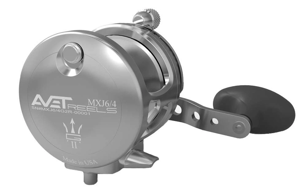 Avet MXJ G2 6/4 2-Speed Reel - Left Hand Silver 1 Avet MXJ G2 6/4 2-Speed Reel - Left Hand Silver