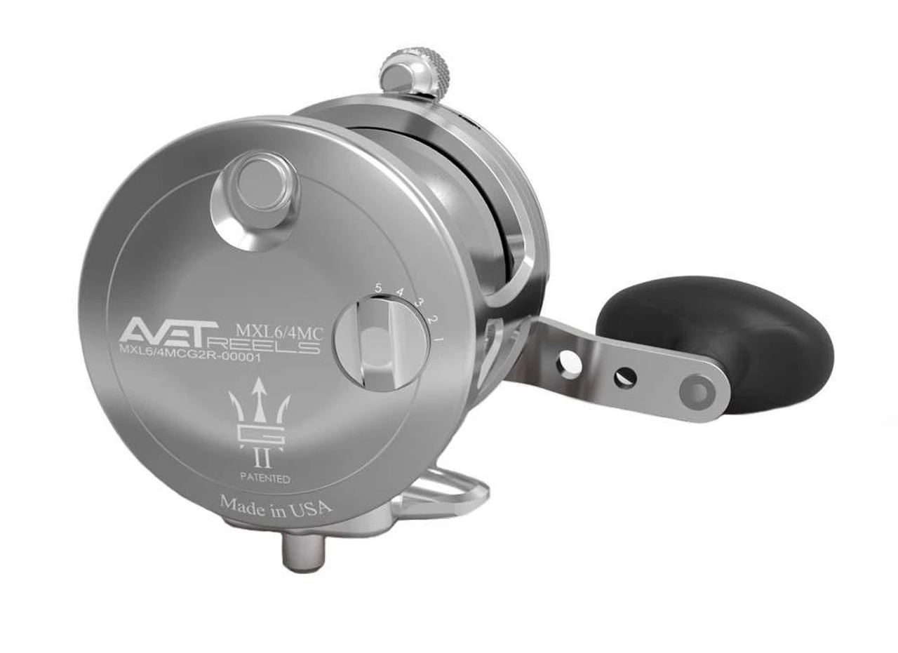 Avet MXL G2 6/4 MC 2-Speed Reels - Left Hand Silver 2 Avet MXL G2 6/4 MC 2-Speed Reels - Left Hand Silver - Image 2