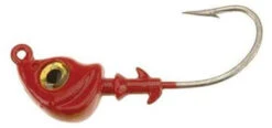 DOA C.A.L. Jig Heads Long Shank 1/4oz 3 Pack 424 Red-Gold Eye