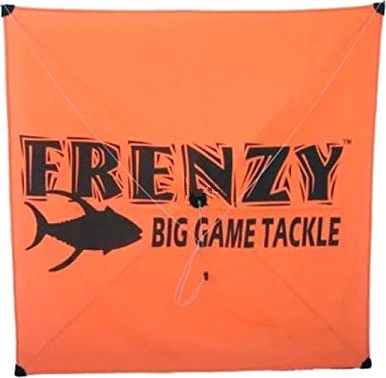 Frenzy Tackle Fishing Kite - Orange (5-25 Knots) 1 Frenzy Tackle Fishing Kite - Orange (5-25 Knots)
