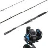 Ocean Tackle International OTI-PBI701HFA Pitch Black Inshore/Daiwa 20H Saltist Reel Combo