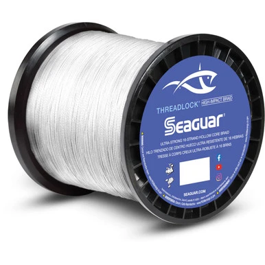 Seaguar Threadlock Hollow Core Braid 2500yds White 1 Seaguar Threadlock Hollow Core Braid 2500yds White
