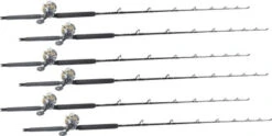 TackleDirect Platinum Hook / Shimano Tyrnos TYR30II White Marlin Package W/ 6 Combos